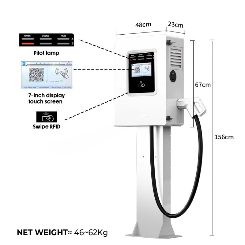 OEM 20kW 30kW 40kW Wallbox RFI – Dc Fast Charger 30Kw Wallbox Commercial recenzja i cena