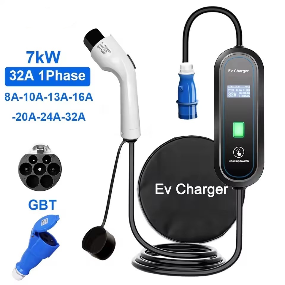 Przenośna ładowarka GBT EV Wal – Portable Ev Charger 32A Type 2 Cee Plug recenzja i cena