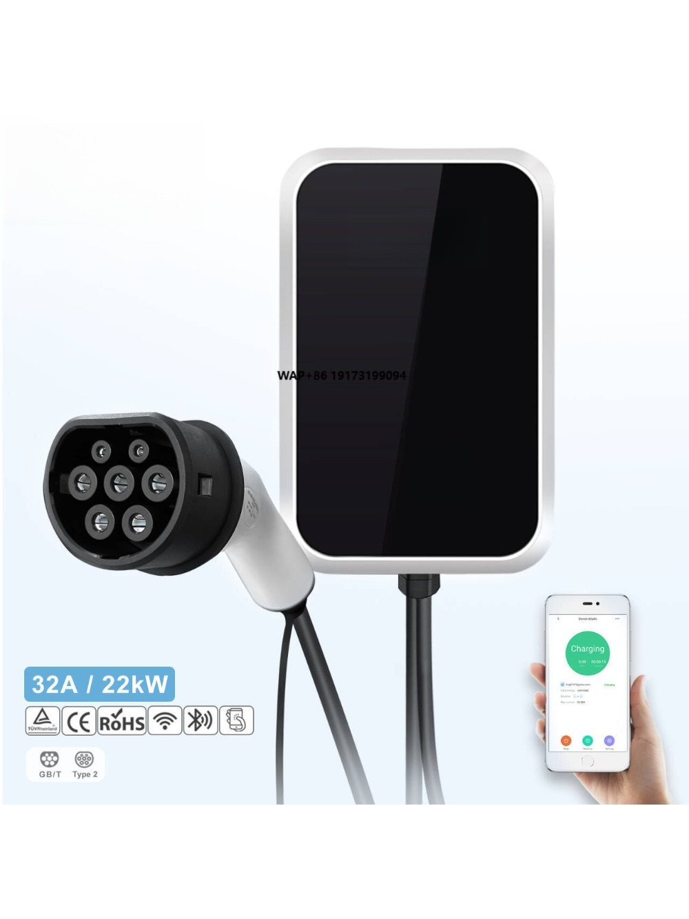 Stacja ładowania EV 22kW AC Sm – 22Kw Wallbox Type 2 Ocpp Rfid recenzja i cena