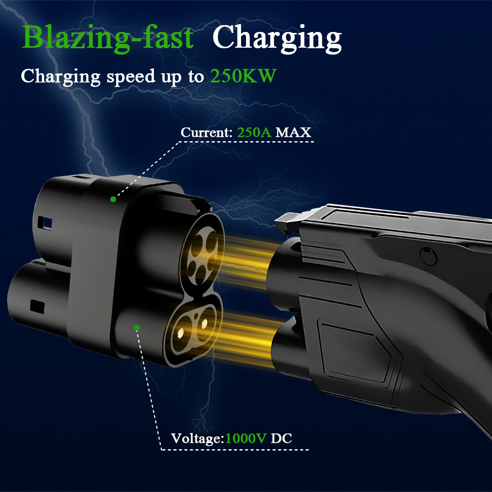 Adapter złącza CCS1 na CCS2 do – Ccs2 To Ccs1 Fast Charge Adapter 250Kw recenzja i cena