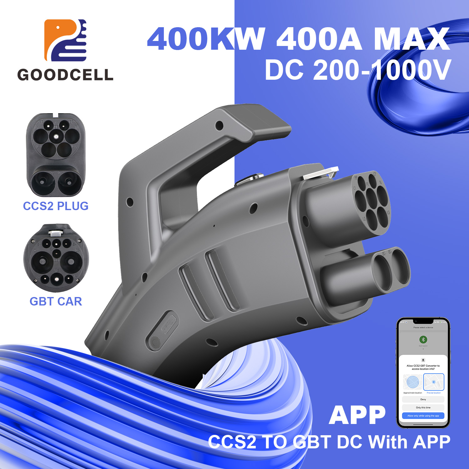 Adapter ładowarki GOODCELL CCS – Gb/T To Ccs2 200A Fast Charging Adapter recenzja i cena