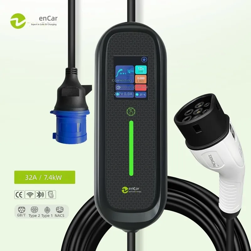 Przenośna ładowarka EV 7kW 32A – Portable Ev Charger 32A Type 2 Cee Plug recenzja i cena