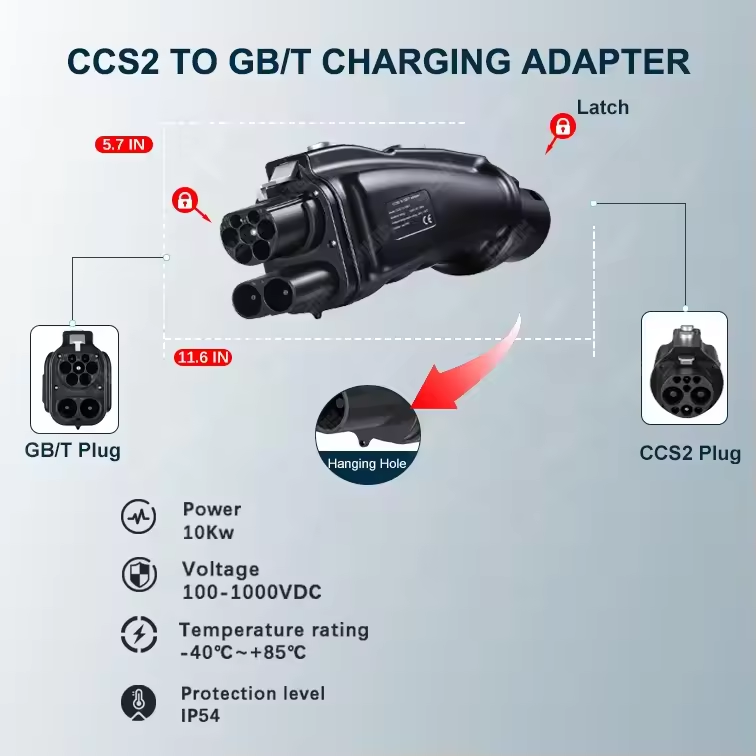 Ładowarka DC do pojazdów elekt – Gb/T To Ccs2 200A Fast Charging Adapter recenzja i cena